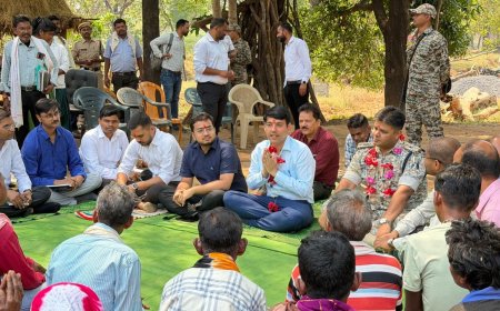 नक्सलमुक्त क्षेत्रों में विकास कार्य को गति देने के लिए प्रशासन हरसंभव कर रही है प्रयास-कलेक्टर श्री आकाश छिकारा