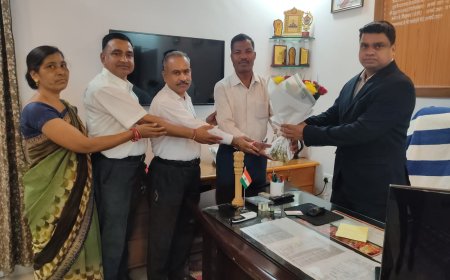 विंग कमांडर किशोर कुमार हिरवानी ने जिला सैनिक कल्याण अधिकारी ने पदभार  ग्रहण किया
