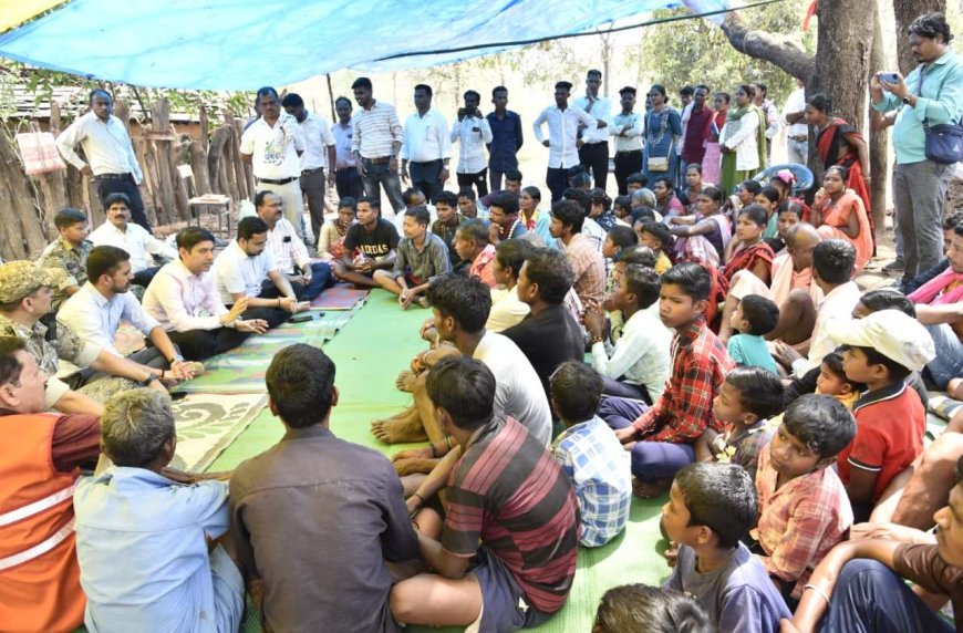 पैरी पखना गांव में कलेक्टर की चौपाल,  हर महीने के तीसरे सोमवार को होगा स्वास्थ्य शिविर
