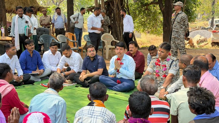 नक्सलमुक्त क्षेत्रों में विकास कार्य को गति देने के लिए प्रशासन हरसंभव कर रही है प्रयास-कलेक्टर श्री आकाश छिकारा