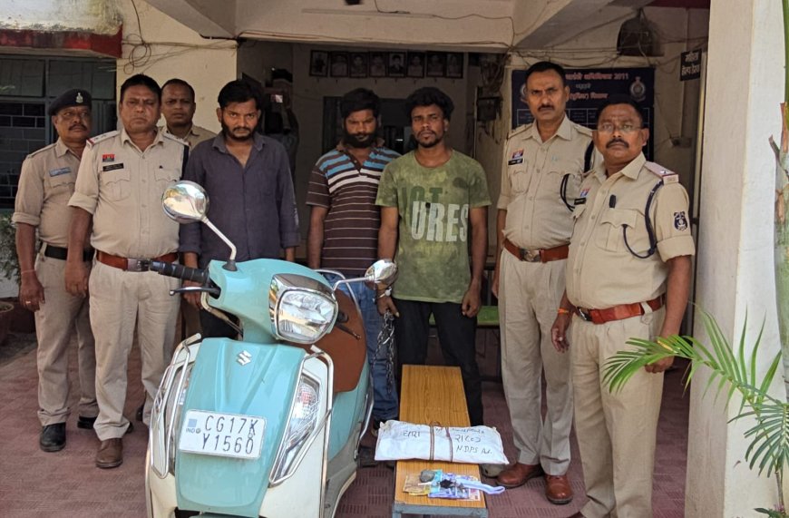 बोधघाट पुलिस की नशे के खिलाफ बड़ी कार्रवाई: 3 आरोपी गिरफ्तार