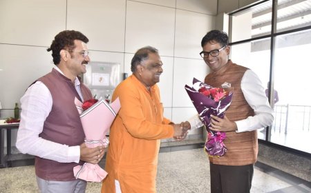 वित्तमंत्री श्री ओपी चौधरी का किया गया आत्मीय स्वागत