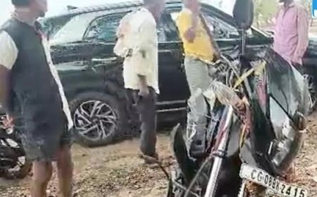 बालोद में 3 की मौत, कार और बाइक के बीच भिड़ंत