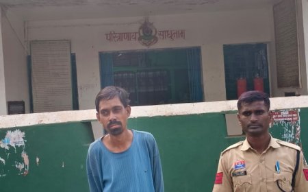 बस्तर पुलिस के द्वारा चाकू दिखाकर डराने वाले आरोपी को आर्म्स एक्ट के तहत किया गया गिरफ्तार