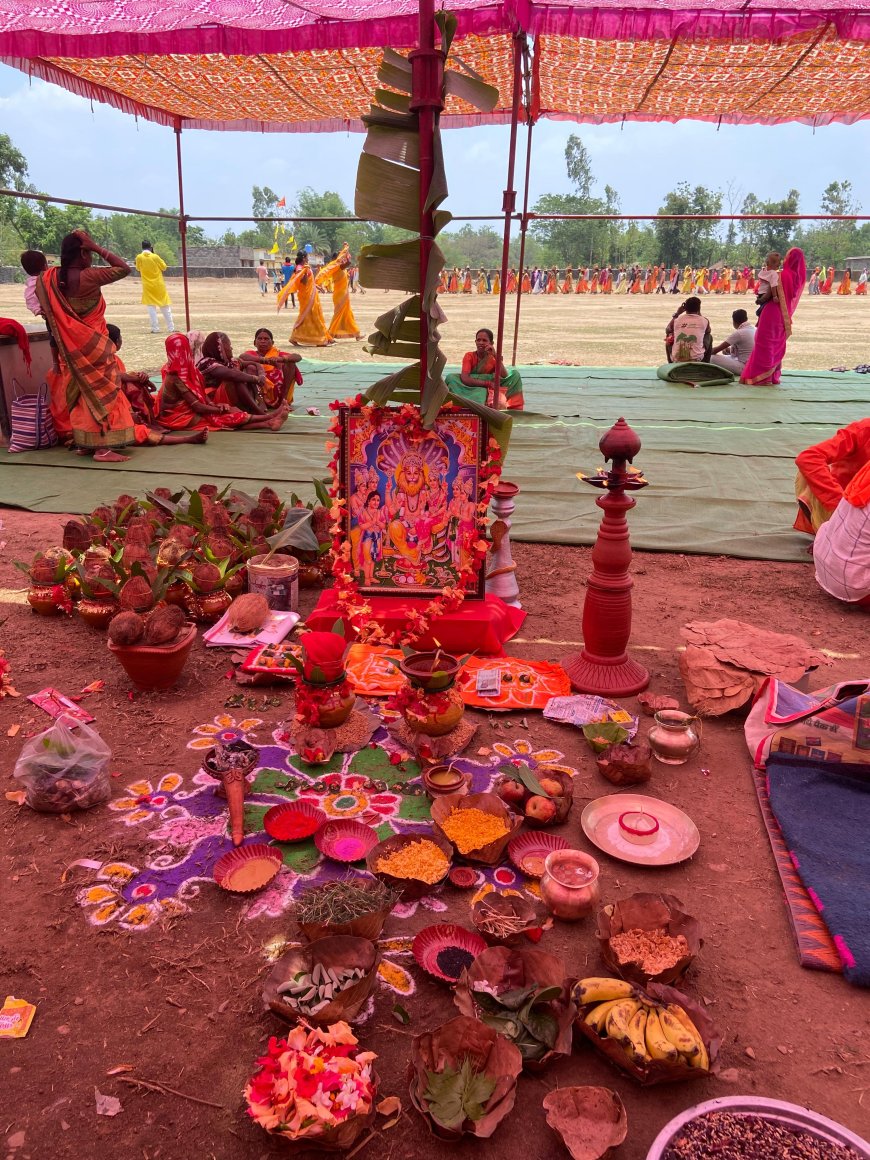 ग्राम देवड़ा ,तारागांव में बस्तर जिला में  कुम्हार समाज के सामाजिक बंधुओं ने मिलकर नरसिंह जयंती पूजा संपन्न