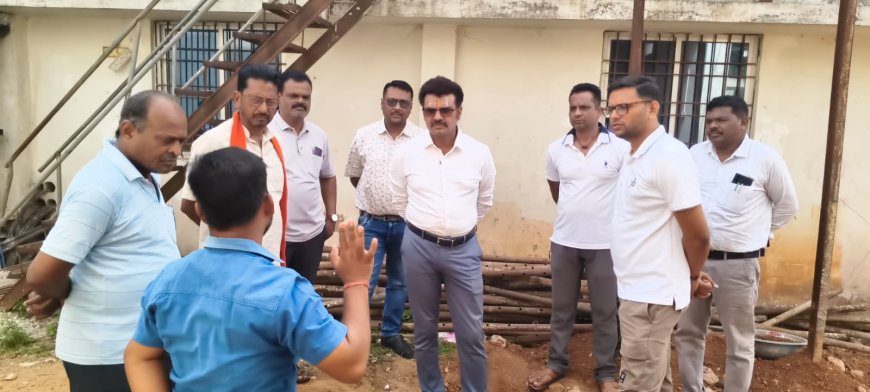 अमृत मिशन योजना के अंतर्गत निर्मित नयामुंडा स्थित वाटर ट्रीटमेंट प्लांट का आज महापौर संजय पांडे द्वारा निरीक्षण किया गया।