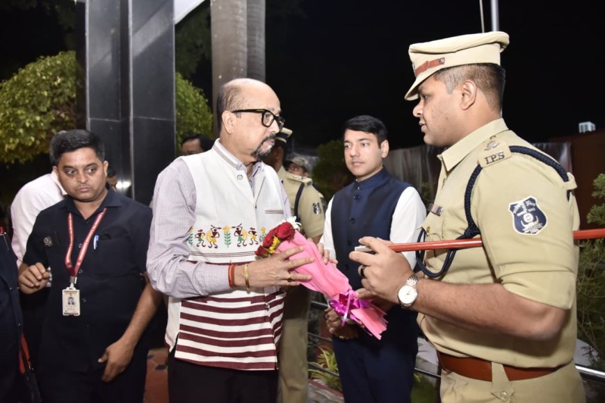 राज्यपाल रमेन डेका का जगदलपुर में आत्मीय स्वागत, अपने तीन दिवसीय बस्तर प्रवास पर पहुंचे।