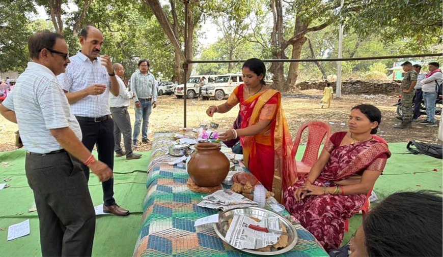 सुशासन तिहार में बस्तर के पारंपरिक स्वाद की धूम , नारी शक्ति महिला समूह बस्तर को हर शिविर में हो रही अच्छी आमदनी