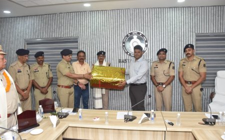 जगदलपुर पुलिस के दो अनुभवी अधिकारियों की गरिमामयी विदाई : 35 से 38 वर्षों की उत्कृष्ट सेवा का हुआ समापन