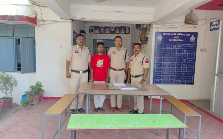 आम जगह में चाकू दिखा कर लहराकर गुंडा गर्दी करने वाले आरोपी को बस्तर पुलिस ने किया गिरफ्तार