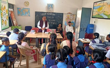 धर्माऊर में हर्षोल्लास के साथ मनाया गया शाला प्रवेश उत्सव, विधायक विनायक गोयल ने नवप्रवेशी बच्चों का किया स्वागत