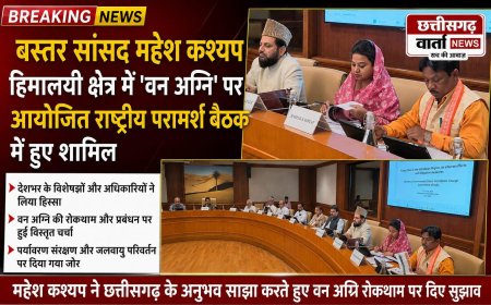 बस्तर सांसद महेश कश्यप हिमालयी क्षेत्र में वन अग्नि' पर आयोजित राष्ट्रीय परामर्श बैठक में हुए शामिल