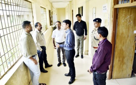 कलेक्टर और पुलिस अधीक्षक ने किया नीट परीक्षा का निरीक्षण