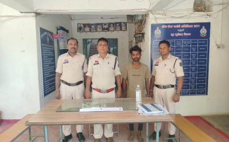 चाकू दिखा कर लहराकर गुंडा गर्दी करने वाले आरोपी को बस्तर पुलिस ने किया गिरफ्तार