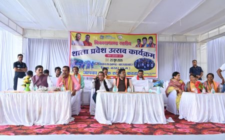 बास्तानार विकासखंड में उत्साहपूर्वक मनाया गया शाला प्रवेश उत्सव, सांसद, विधायक ने बच्चों का किया स्वागत