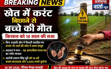 खेत में करंट बिछाने से बच्चे की मौत, किसान को 10 साल की सजा