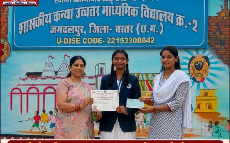 जगदलपुर के जूनियर विंग की छात्रा कुमारी निहारिका यादव को एनसीसी यूनिट 10 छ ग (स्वतंत्र) कंपनी एन सी सी जगदलपुर से बेस्ट कैडेट आफ यूनिट के रूप में चुना गया