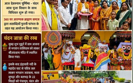 देवस्नान चंदन जात्रा पूजा के साथ बस्तर गोंचा महापर्व शुरू, 15 दिन अनसर काल में रहेंगे भगवान जगन्नाथ