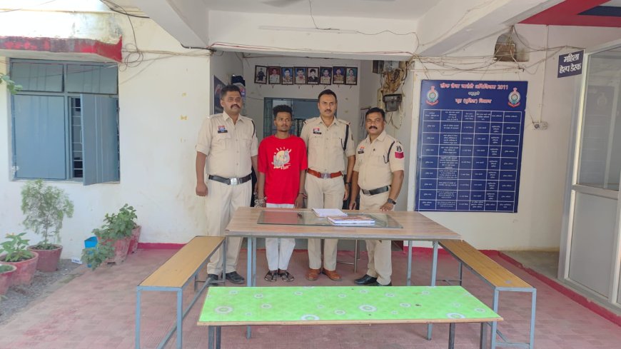 आम जगह में चाकू दिखा कर लहराकर गुंडा गर्दी करने वाले आरोपी को बस्तर पुलिस ने किया गिरफ्तार
