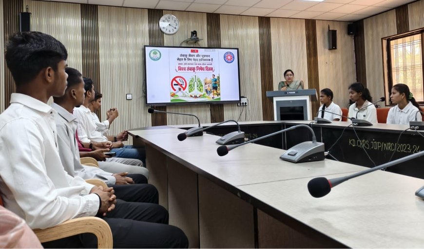 उद्यानिकी महाविद्यालय सोनारपाल में 'विश्व तम्बाकू निषेध दिवस' पर जागरूकता कार्यक्रम संपन्न