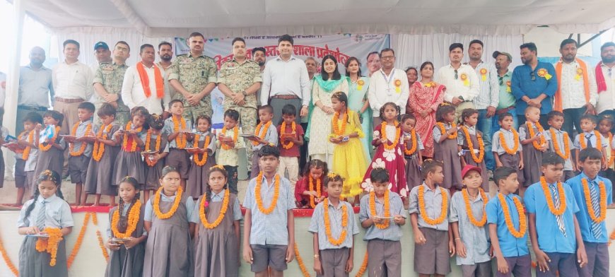 कलेक्टर की उपस्थिति में हर्षोल्लास से मनाया गया शाला प्रवेशोत्सव