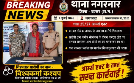 जमीन सीमांकन के दौरान विश्वकर्मा कश्यप ने धारदार लोहे का तलवार लहराकर लोगों को डरा धमका रहा था
