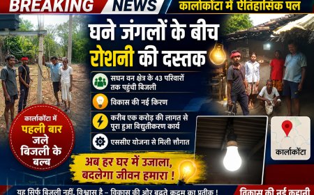 घने जंगलों के बीच रोशनी की दस्तक: कार्लाकोंटा में पहली बार जले बिजली के बल्ब