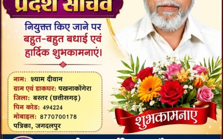 वरिष्ठ पत्रकार एवं अनुभवी चेहरे को बड़ी जिम्मेदारी, श्याम दीवान बने न्यू छत्तीसगढ़ जर्नलिस्ट फाउंडेशन (आईएफडब्ल्यूजे) के प्रदेश सचिव