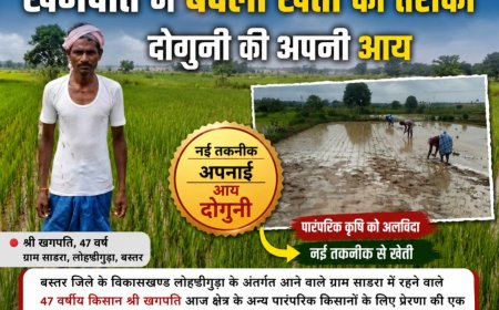 खगपति ने बदला खेती का तरीका, पारंपरिक कृषि छोड़ नई तकनीक अपनाकर दोगुनी की अपनी आय