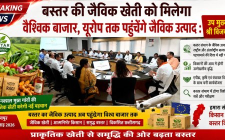 बस्तर की जैविक खेती को मिलेगा वैश्विक बाजार, यूरोप तक पहुंचेंगे जैविक उत्पाद : उप मुख्यमंत्री विजय शर्मा