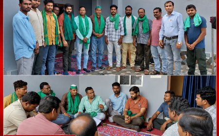 भारतीय किसान यूनियन (टिकैत) बस्तर जिला की महत्वपूर्ण बैठक सम्पन्न, संगठन विस्तार एवं किसानों की समस्याओं पर बनी रणनीति