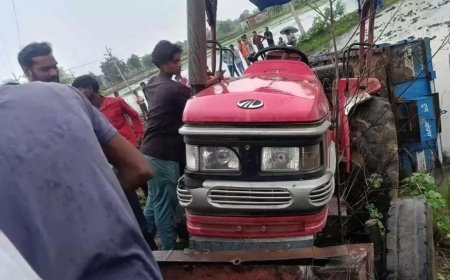 सरपंच की लापरवाही से रोपा लगाने जा रही दो महिलाओं की मौत, ट्रैक्टर पलटा