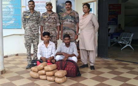 अवैध मादक पदार्थ गांजा के साथ 02 आरोपी गिरफ्तार
