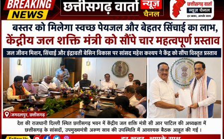 जल जीवन मिशन,सिंचाई और इंद्रावती बेसिन विकास पर सांसद महेश कश्यप ने केंद्र को सौंपा विस्तृत प्रस्ताव