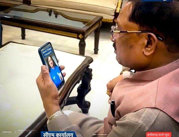विश्व मंच पर छत्तीसगढ़ की बेटी का दमदार प्रदर्शन, मुख्यमंत्री विष्णु देव साय ने वीडियो कॉल पर दी बधाई