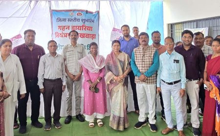 सिविल अस्पताल भानपुरी में राष्ट्रीय कृमि मुक्ति दिवस व गहन डायरिया नियंत्रण पखवाड़ा का हुआ शुभारंभ