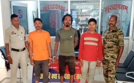 चाकु बाजी कर पीड़ित को धमकाने वाले 03 आरोपियों के विरुद्ध बस्तर पुलिस की कार्यवाही