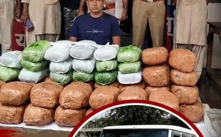 बोलेरो से 88 किलो गांजा बरामद, 44 लाख के मादक पदार्थ के साथ तस्कर गिरफ्तार
