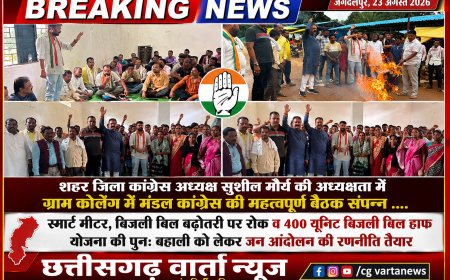 जिला कांग्रेस अध्यक्ष सुशील मौर्य की अध्यक्षता में ग्राम कोलेंग में मंडल कांग्रेस की महत्वपूर्ण बैठक संपन्न