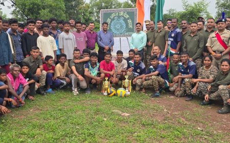 राष्ट्रीय खेल दिवस पर 241 बस्तरिया बटालियन का शानदार आयोजन