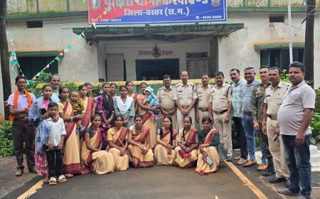 करपावंड थाने में एकल अभियान संच ने मनाया रक्षाबंधन महापर्व, आचार्य बहनों ने पुलिस जवानों की कलाई पर बांधी राखी