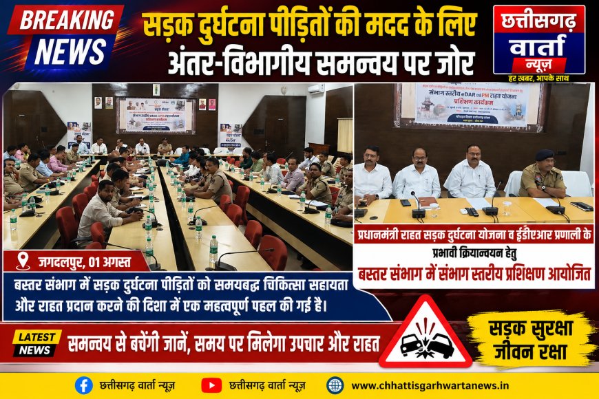 सड़क दुर्घटना पीड़ितों की मदद के लिए अंतर-विभागीय समन्वय पर जोर