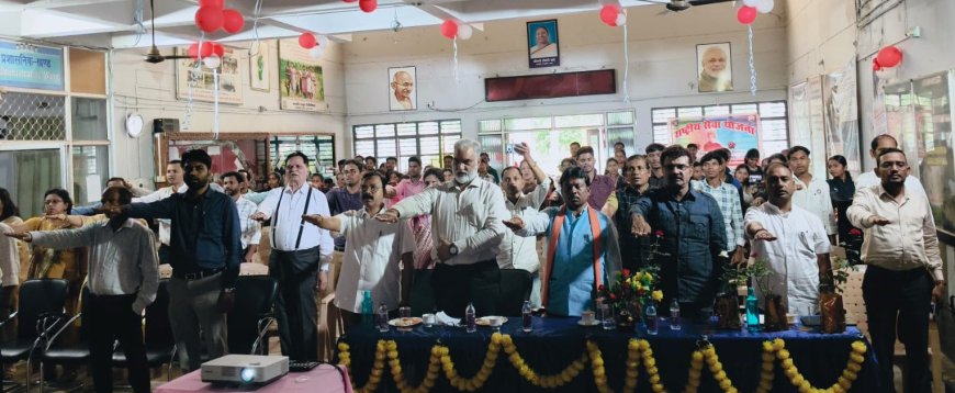 खेलो इंडिया युवा संवाद 2026, जगदलपुर में युवाओं ने सुना प्रधानमंत्री का संदेश, ली नशा मुक्ति की शपथ