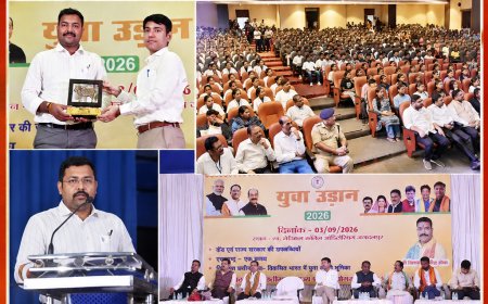 युवा उड़ान 2026 कार्यक्रम में युवा आयोग के अध्यक्ष ने मेडिकल काॅलेज, डिमरापाल में कार्यक्रम आयोजित किया जिसमे 1000 युवाओं ने लिया हिस्सा