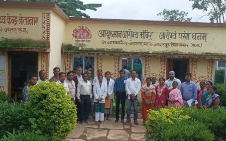 नेतानार उप स्वास्थ्य केंद्र का संयुक्त संचालक स्वास्थ्य सेवाएं डॉ सांडिया ने किया औचक निरीक्षण