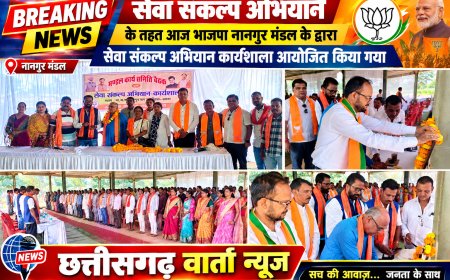 नानगुर मंडल में सेवा संकल्प अभियान कार्यशाला आयोजित, जनकल्याणकारी योजनाओं को घर-घर पहुंचाने का संकल्प