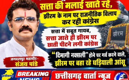 जेब में सबूत लेकर पाँच साल सत्ता की मलाई खाते रहे ,झीरम के नाम पर राजनीतिक विलाप कर रही कांग्रेस — संजय पाण्डेय