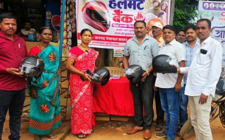 बस्तर के चार प्रमुख गांवों में खुला हेलमेट बैंक, कलेक्टर आकाश छिकारा के मार्गदर्शन में हुई शुरुआत
