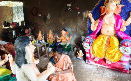गणेश चतुर्थी के अवसर पर मूर्तियां बनाकर कमा लिए दो लाख रुपये