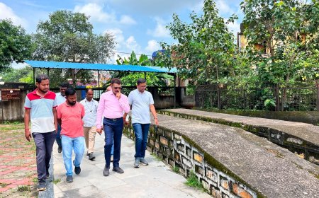 धरमपुरा में विकास की रफ्तार पर महापौर की नजर, सड़क चौड़ीकरण से बस्तर कला केंद्र तक निरीक्षण